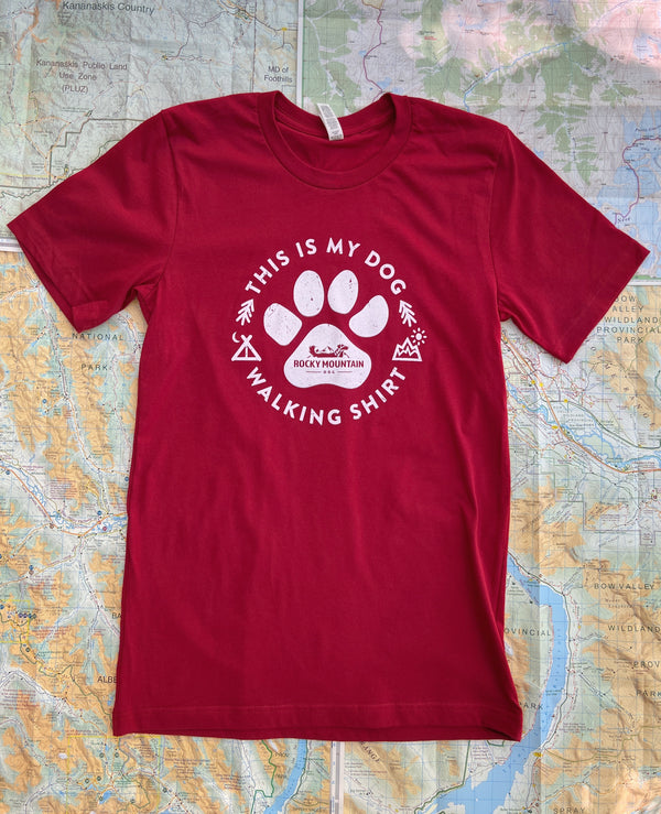 Rocky Mountain Dog Men's Dog Walking T-Shirt