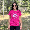 Rocky Mountain Dog Pink Women's Dog Walking T-Shirt