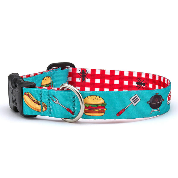 Up Country Just Grillin' Printed Dog Collar