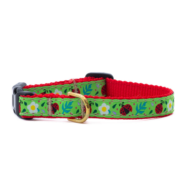 Up Country Ladybugs Small Breed Dog Collar