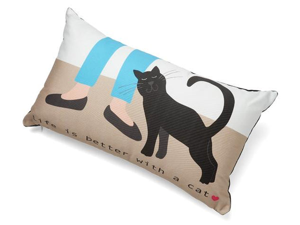Up Country Pillow: Life is Better With a Cat