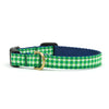 Up Country Lime Gingham Small Breed Dog Collar