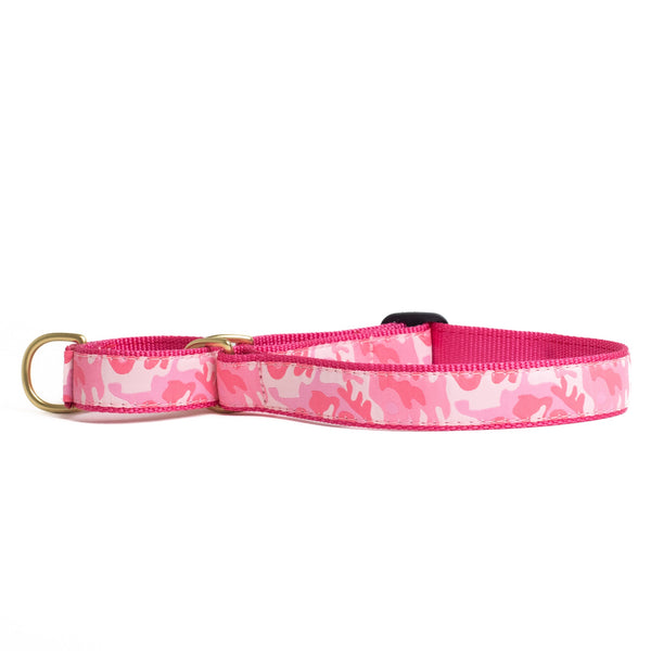 Up Country Pink Camo Martingale Dog Collar