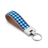 Up Country Navy Gingham Key Ring