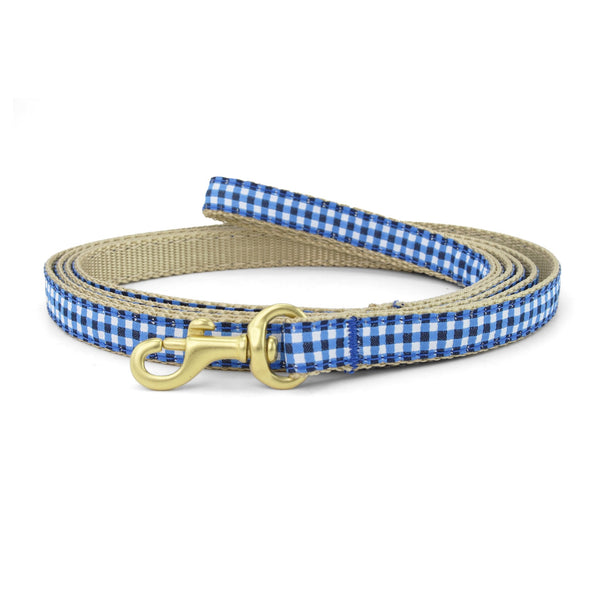 Up Country Navy Gingham Small Breed Dog Lead