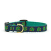 Up Country Navy Shamrock Small Breed Dog Collar
