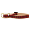 Up Country New Red Plaid Martingale Dog Collar