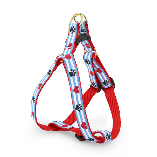 Up Country Pawprint Stripe Dog Harness