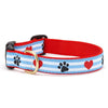 Up Country Pawprint Stripe Dog Collar