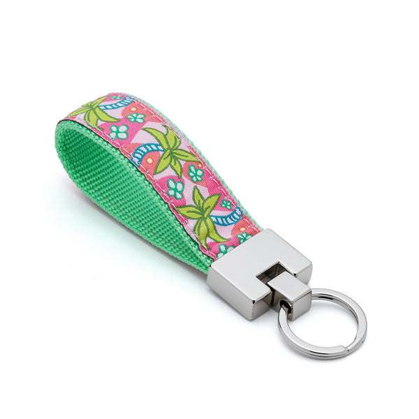 Up Country Pink Palms Key Ring