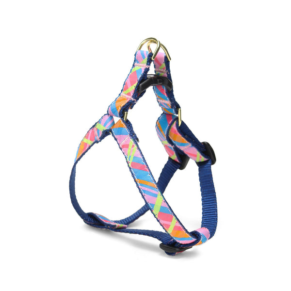 Up Country Pink Madras Small Breed Dog Harness