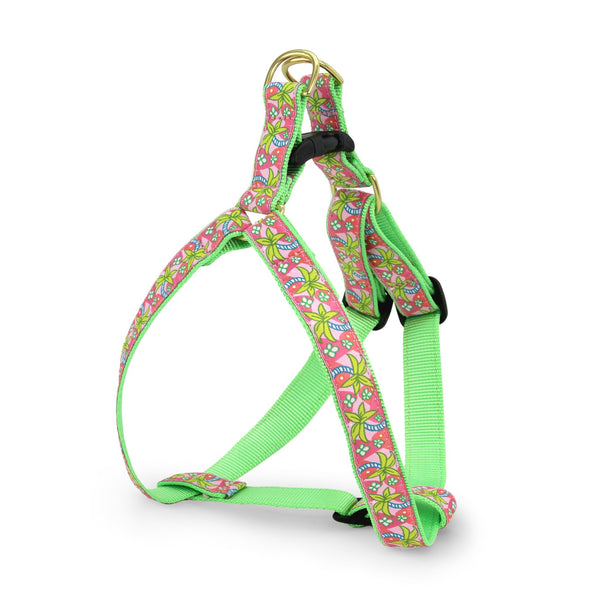 Up Country Pink Palms Dog Harness