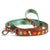 Up Country Pumpkin Spice Printed Dog Lead - Brown