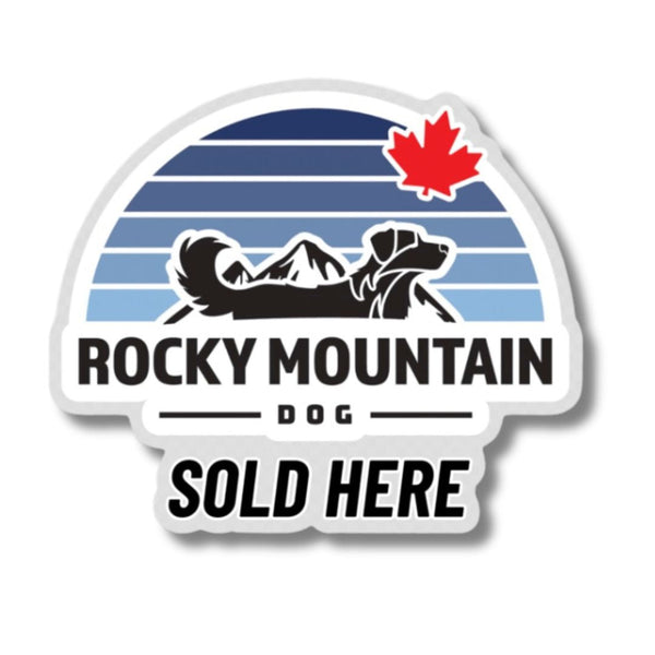 Rocky Mountain Dog Sold Here Window Sticker