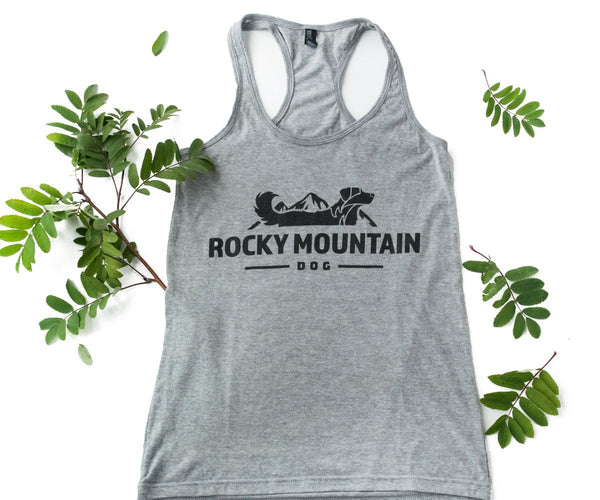 Rocky Mountain Dog Racerback Tank Top