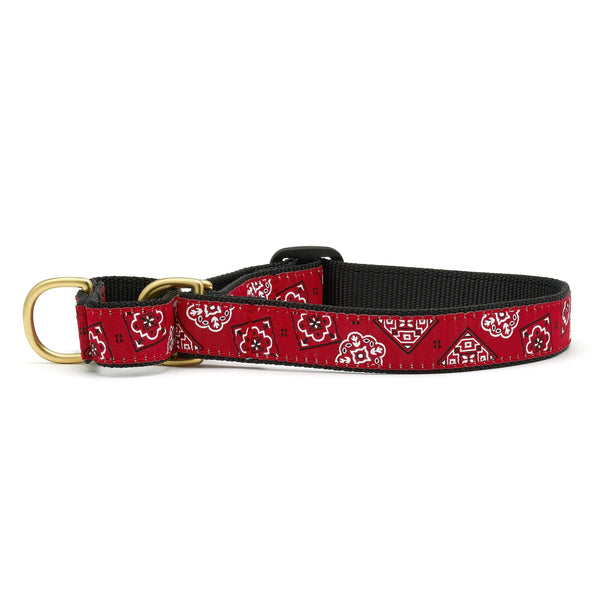 Up Country Red Bandana Martingale Dog Collar