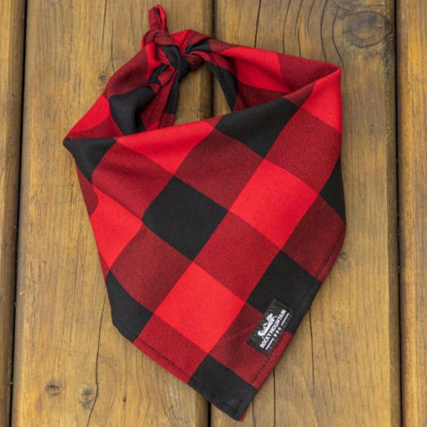 Rocky Mountain Dog Flannel Dog Bandana