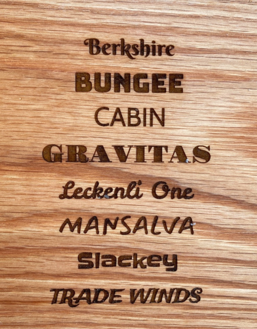 Rocky Mountain Dog Personalized Wooden Shape Dog ID Tags