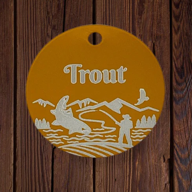 Rocky Mountain Dog Personalized Aluminum Dog ID Tag 1"