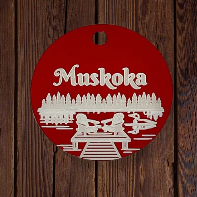 Rocky Mountain Dog Personalized Aluminum Dog ID Tag 1"