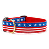 Up Country Stars and Stripes Extra Wide Dog Collar 1.5"