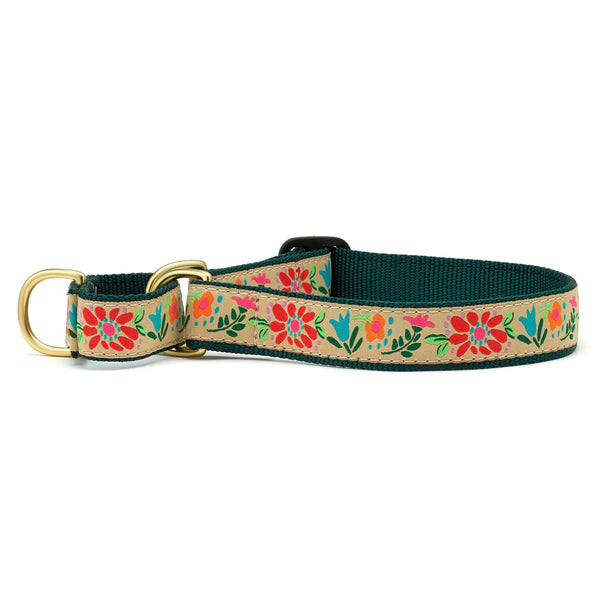 Up Country Tapestry Floral Martingale Dog Collar