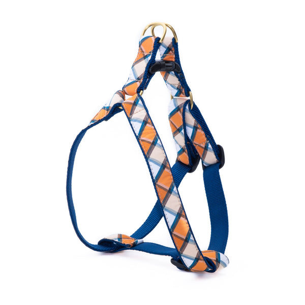 Up Country Terracotta Plaid Dog Harness