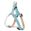 Up Country Turquoise Gingham Small Breed Dog Harness