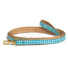 Up Country Turquoise Gingham Small Breed Dog Lead