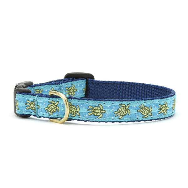 Up Country Sea Turtle Small Breed Dog Collar