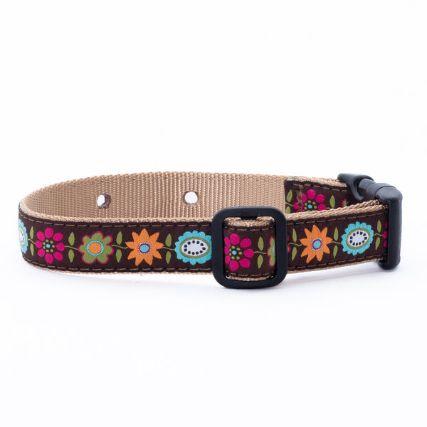 Up Country Underground Fence Dog Collar - Bella Floral