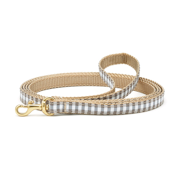 Up Country Gray Buffalo Check Small Breed Dog Lead