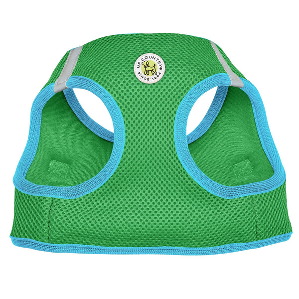 Up Country Lime and Aqua Small Dog Vest Harness