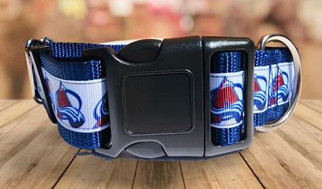 Rocky Mountain Hound 1.5" Wide Colorado Avalanche Dog Collar