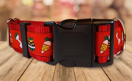 Rocky Mountain Hound 1.5" Wide Ornaments Christmas Dog Collar