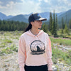 Rocky Mountain Dog Wolf Cropped Hoodie