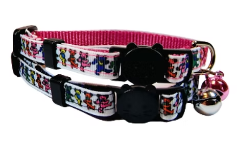 Rocky Mountain Hound Grateful Dead Dancing Bears Cat Collar