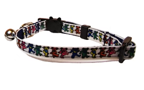 Rocky Mountain Hound Grateful Dead Dancing Bears Cat Collar