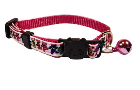 Rocky Mountain Hound Grateful Dead Dancing Bears Cat Collar