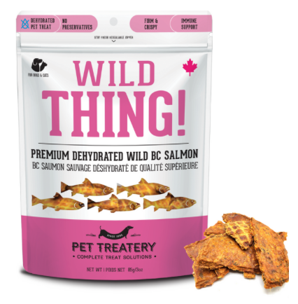 The Granville Island Pet Treatery Wild Thing - Premium Dehydrated Wild Salmon Treat For Dogs & Cats (85g bag)