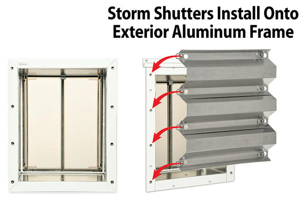 PlexiDor HURCAN Wall Series Dog Door