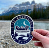 Rocky Mountain Dog The Mountains Are Calling Sticker