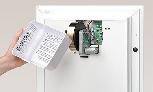 PlexiDor Electronic circuit board and spring