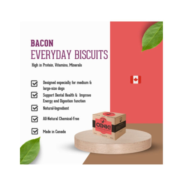 Rocky Mountain Dog Oink! – Bacon Wholewheat Biscuits For Dogs (2lb Box)