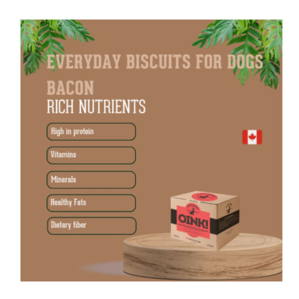 Rocky Mountain Dog Oink! – Bacon Wholewheat Biscuits For Dogs (2lb Box)