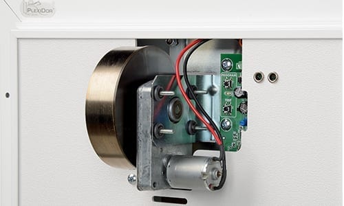 PlexiDor Electronic circuit board and spring