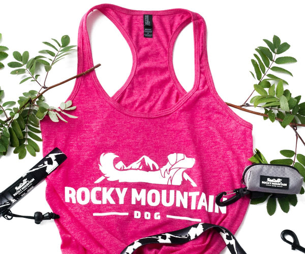 Rocky Mountain Dog Racerback Tank Top