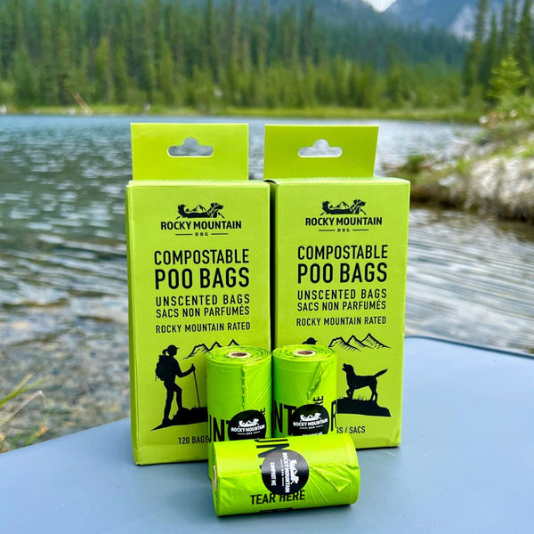 Rocky Mountain Dog Compostable Dog Poop Bags (3 pack)