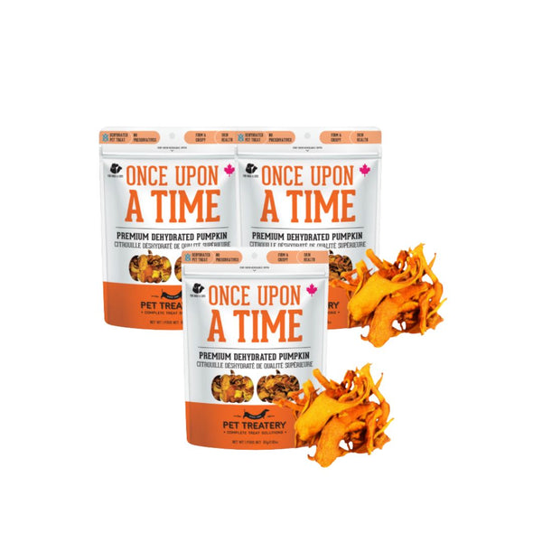 The Granville Island Pet Treatery Once Upon a Time - Premium Dehydrated Pumpkin Protein Treats For Dogs (80g bag)