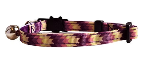 Rocky Mountain Hound Purple Southwest Cat Collar